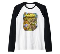 Rata de Laboratorio verificada - científico Loco - Ciencia Divertida Camiseta Manga Raglan