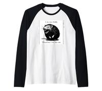 Rata no Creo por lo Tanto existencialismo Espeluznante Camiseta Manga Raglan