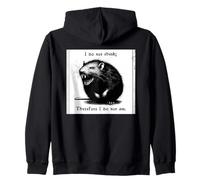 Rata no Creo por lo Tanto existencialismo Espeluznante Sudadera con Capucha