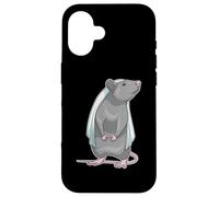 Rata Novia Velo Boda Carcasa para iPhone 16