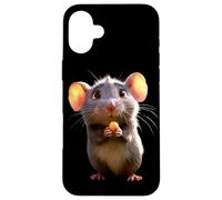 Rata Ratón Simpático Roedores Ratón Enano Ratas Pequeñas Carcasa para iPhone 16 Plus