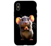 Rata Ratón Simpático Roedores Ratón Enano Ratas Pequeñas Carcasa para iPhone X/XS