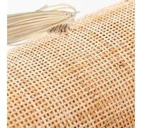 Ratan Natural Rollo por Metros, 100cm de Ancho Rejilla Mimbre para Muebles, Rollo de Correas de Ratán para Silla Gabinete Decoración del Hogar(80x200cm)