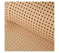 Ratan Rollo Mimbre Sintetico Impermeable，Plástico Correas de Caña Trenza Vienesa，Hoja de Tejido Imitación Ratan Tejida a Mano por Metros，Rollo de Malla Artificial Plancha(55cmx7m)