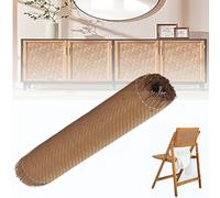 Ratán Rollo PE,Trenza vienesa,Rollo Plancha de Rattan Tejida,ancho de ratán,resistente agua,malla de panal de abeja,silla de trenza vienesa para proyectos de bricolaje (Curry, 40cm x 2 m)