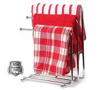 Ratches de Toallas, Estante de Toalla Freestandibathroom Rail de Toalla cromada Costilla de Toalla de Toallas de baño Toallas de baño Acero Inoxidable Soporte de Soporte de desagüe para Toallas 1
