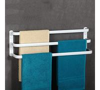 Ratches de Toallas, Estante de Toalla Rail de Toallas Toallas de Toallas Mundieras de Aluminio Multiplazamiento de Aluminio Rack de Toalla para Toallas para baño y Cocina Tres //Doble Capa 50 cm