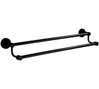 Ratches de Toallas, Estante de Toalla Riel de Toalla de Acero Inoxidable Toalla de Toalla Doble Toalla de Toalla óxido Toalla de Toalla para Toallas para la Oficina de Cocina de la Cocina/Schwarz/a