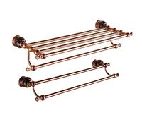 Ratches de Toallas, Estante de Toallas de baño con Estante de baño de baño con Barra de Toalla de Toalla de Toalla Europea