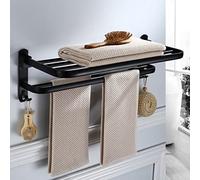 Ratches de Toallas, Toalla de Toallas Toalla de baño Toalla montada en la Pared, Soporte de Toalla de baño Plegable de Aluminio de baño, Toalla de Toalla montada en la Pared Soporte/Estilo de Toalla