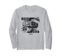 Ratchet and Clank Black and White Faces with Logo Video Game Manga Larga