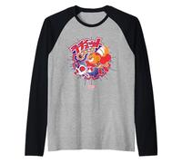 Ratchet and Clank Colorful Retro Illustration Video Game Camiseta Manga Raglan