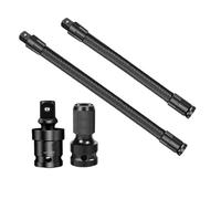 Ratchet Extension Tool - 4-Piece Ratchet Spanners Connecting Rod | Heavy Duty Socket Adapter, Flexible Metal Torque Drive Extension Kit Automotive Repair Solution Vehicle Maintenance Tool Set Truck S