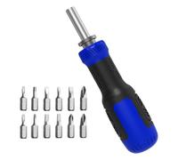 Ratchet Screwdriver - Magnetic 13-in-1 Portable Precision | Security Hex Flathead Screwdriver for Home Garage Mechanic