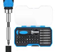 Ratchet Screwdriver Set - 34Pc Multi Bit Kit | Phillips Hex Socket Tools