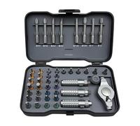 Ratchet Screwdriver Set, 6.29x3.66x1.41inch Portable, Ergonomic Handle with Bits, 47 in 1 Magnetic Precision Driver, Compact Versatile Design, Home Maintenance for Furniture Car
