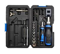 Ratchet Screwdriver Set - Chrome Vanadium Steel, Magnetic Ratchet Set, Compact Design | Anti-slip Ergonomic Handle, Precision Driver Bit, Professional Screwdriver For Industrial, Electrical, Plumbing