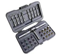 Ratchet Screwdriver Set, Portable Repair Toolkit, Steel Magnetic Driver Bit