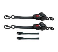 Ratchet Straps Retractable, Heavy Duty Lock, Automatic Tie with Strong Grip, Reinforced Holder with Compact Style, 1460g Transport Supply, Secure Vehicle for Car Motorcycle Cargo Luggage Container