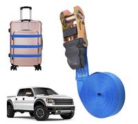 Ratchet Straps with Safety Clip - Secure & Stable Ratcheting Securing Straps | Adjustable CAM Buckle Tie Down Strap | Heavy Duty Lashing Strap | Tie Down Ratcheting Securing Strâp