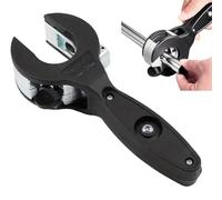 Ratcheting Pipe Cutter Tool, Ratchet-Type One-Hand Fast Pipe Cutting Tool, Tubing Copper Hand Cutters Hose Rigid Plastic Exhaust Pvc Stainless Steel, Close Quarters Tube Compact(Black,5/16"-1-1/8")