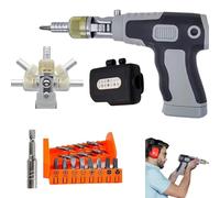 Ratcheting Screwdriver, 16 en 1 Multi Angle Electric Tool, 17 x 13 cm, Ergonomic Grip Design, Includes 14 Versátile Bits, Perfect for Professional Repairs and Projects