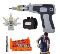 Ratcheting Screwdriver, Multi-Angle Electric, Ergonomic Repair Tool, Sturdy Alloy Steel, Versatile Bit Set, Perfect for Professionals Includes 14 Various Sizes Bits