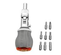 Ratcheting Screwdriver Set - Chrome Vanadium Alloy Steel 15x5x5cm | Electronics Repair Screw Driver Kit, Portable Home Ratcheting Screw Driver With 8 Bits For Phone Camera Laptop