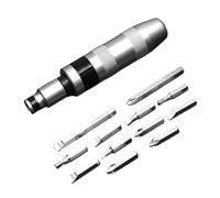 Ratcheting Screwdriver Set - Multi Bit Driver, Durable 13 In Tool for Precision Work, Comfortable Non Slip Handle with Smooth Ratchet System, Portable Fix Kit for Workshop Garage Travel Camping Use