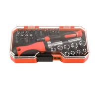 Ratcheting Screwdriver Set | Multi-functional Ratchet Screwdriver And Socket Tool Set, Magnetic Portable Multifunctional | Multi Tool Kit