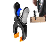 Ratcheting Wood Clamp, Heavy Duty Spring Clip, Adjustable Fastening Tool, Ratchet Hand Clamp, for Carpenter Use, Furniture Assembly, Model Building, Handmade Personalized Projects