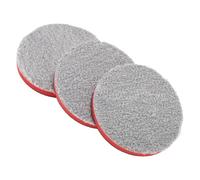RATCHROLL Almohadilla Pulidora Microfibra Y Lana Gris 3 Piezas para Coche | 5 Pulgadas, Universal, Encerar, Abrillantar, Uso Con Máquinas Pulidoras, Apto Para Detallado Profesional