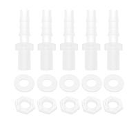 RATCHROLL Conjunto de Conector de Manguera de Plástico de 1/4" Barb G1/4 NPT Macho Conector de Manguera Transparente PP