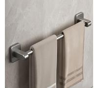 Ratchs de Toallas, Estante de Toalla de riel de Acero Inoxidable con Capacidad de Osito, Barra de Toallas Multifuncional Resistente, Colgador de Toallas práctico a Prueba de óxido/gris/60 cm