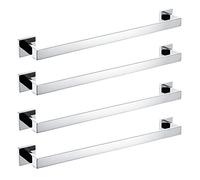 Ratchs de Toallas, Estante de Toallas de Toallas de baño de baños de Acero Inoxidable con Toalla cromada de Toalla con Toalla con Toalla.