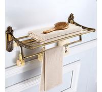 Ratchs de Toallas, riel de Toalla para baño, Soporte para Toallas de baño sin Golpes, riel de Toalla de baño, Estante de baño antigüedades Europeo Barra de Toalla de Aluminio/Rejilla de Toalla/una