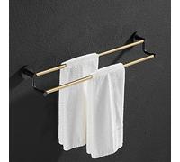Ratchs de Toallas, riel de Toalla para el baño, Ligero Todo el Soporte para Toallas de Cobre, Barra de Toalla, Soporte de Toalla para el Inodoro, Inodoro de la Pared de Toalla de Doble Barra de
