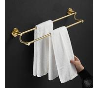 Ratchs de Toallas, riel de Toalla para el baño, Ligero Todo el Soporte para Toallas de Cobre, Barra de Toalla, Soporte de Toalla para el Inodoro, Inodoro de la Pared de Toalla de Doble Barra de