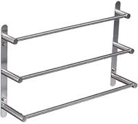 Ratchs de Toallas, rieles de Toalla, Estante de Toallas Railas de Toallas Barra de Toalla de Acero Inoxidable Tres Toalla Hangitel Soporte de Toalla de Toalla Carretera de la Pared Hangitel
