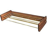 Rateras de Toallas, rieles de Toalla, Estante de Toallas rieles de Toalla de Toalla de baño Toalla de Toalla de Nogal Estante de Toallas de latón Estante de Almacenamiento de baño Toalla Pared