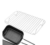 Ratería de calentamiento - rejilla cocción acero inoxidable | Pastelera multifuncional horneado y tostado para la parrilla, uso horno cocina, enfriamiento alimentos, secado accesorios cocinar caseros