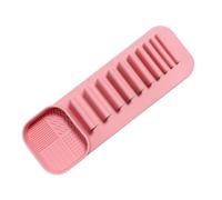 Ratería de secado de cepillos de maquillaje - de cepillo de silicona portátil de viaje | Solución de almacenamiento de baño sin deslizamiento, con base de colección de agua | Organizador cosméti
