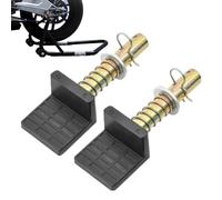 Ratería trasera de motocicleta Rack-2 piezas de elevadores de bobina vibratoria de alto rendimiento, ganchos de paddock duraderos para estacionamiento seguro | Accesorios de soporte universal para bic