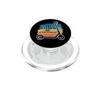 Rather Be Scootering Vintage - Patinete eléctrico con Texto en alemán PopSockets PopGrip para MagSafe