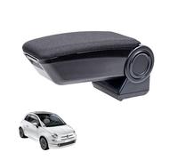 Rati Reposabrazos Armster 3 compatible con Fiat 500 (2016) — No para eléctricos (500e) — Tela negra