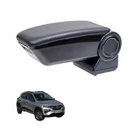 RATI ARMSTER 3 Reposabrazos compatible con DACIA SPRING 2021-2024 [negro,cuero vegano] Apoyabrazos central reequipable con compartimento portaobjetos