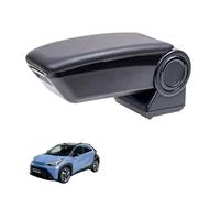 Rati Armster 3 reposabrazos compatible con Toyota AYGO X HYBRID 2026- [negro, cuero vegano] reposabrazos central con compartimento de almacenamiento