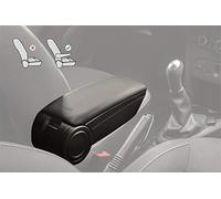 rati Armster - Reposabrazos Coche, Apoyabrazos Central, Compatible con Dacia Duster 2018-2019, Compartimento Portaobjetos, Fácil de Instalar, Máxima Comodidad, Plegable, Cuero Vegano, Negro