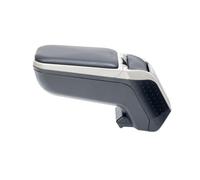 rati Armster - Reposabrazos Coche, Apoyabrazos Central, Compatible con Fiat 500 2008-2015, Compartimento Portaobjetos, Fácil de Instalar, Máxima Comodidad, Plegable, Polipiel, Gris