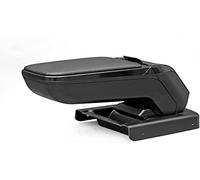 rati Armster - Reposabrazos Coche, Apoyabrazos Central, Compatible con Mazda CX-3 2015, Compartimento Portaobjetos, Fácil de Instalar, Máxima Comodidad, Plegable, Cuero Vegano, Negro